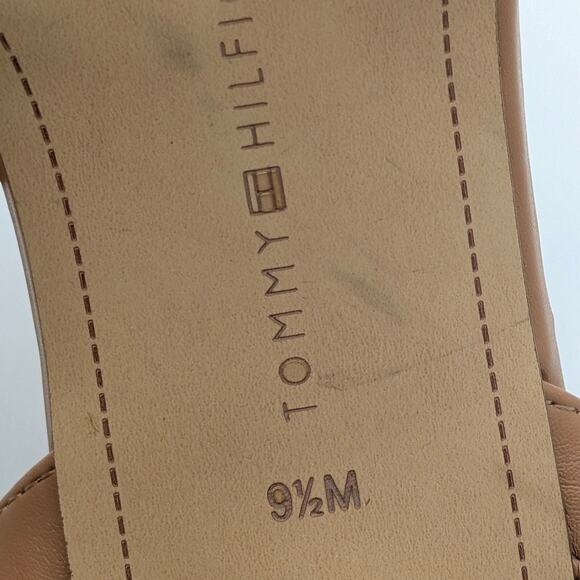 Tommy Hilfiger Sarifina Knot Block Heel Sandals Women's Brown Size US9.5M EU40 - Picture 10 of 14